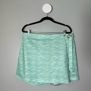 Stella Parker Collection UPF 50 pull on tennis golf belted skort new green XL